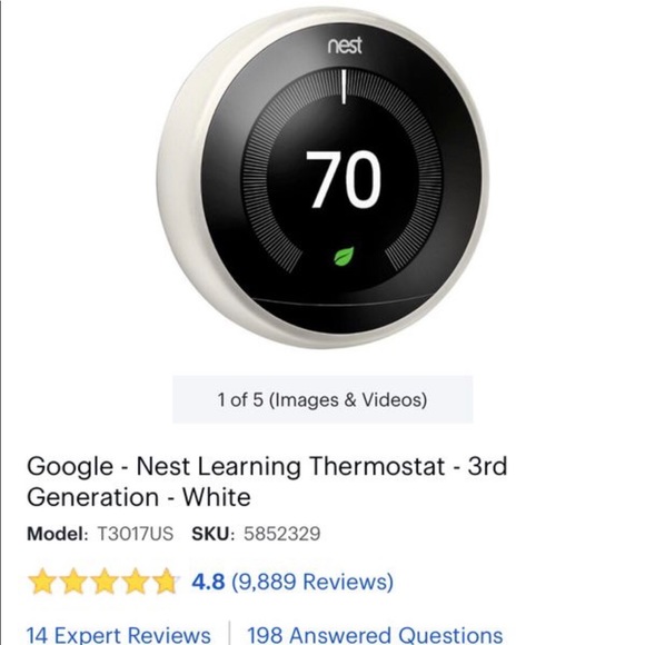 Nest Third Generation Thermostat BRAND NEW SEALED BOX! 🔮 - Picture 1 of 4